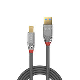LINDY 0.5m USB 3.0 Type A/B Cable Cromo Line 5Gbit/s