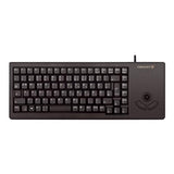 CHERRY Clavier miniature + trackball EU USB noir