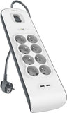 BELKIN Multiprise/Parafoudre 8 Prises 2 Ports USB