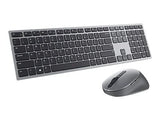 DELL KM7321W clavier Souris incluse RF sans fil + Bluetooth QWERTY US International Gris, Titane