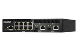 QNAP QSW-M2108R-2C 8x 2.5GbE 2x 10GbE SFP+ NBASE-T Combo web managed switch