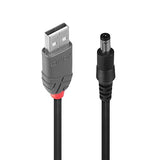 LINDY Adapter Cable USB A male DC 5.5/2.1mm male 1.5m