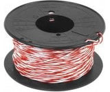 Jarretière téléphone 5/10ème blanc / rouge - 100 m