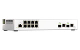 QNAP QSW-M2108-2C 8 port 2.5Gbps 2 port 10Gbps SFP+/ NBASE-T Combo web managed switch