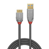 LINDY 2m USB 3.0 Type A/Micro-B Cable Cromo Line 5Gbit/s