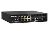 QNAP QSW-M2108R-2C 8x 2.5GbE 2x 10GbE SFP+ NBASE-T Combo web managed switch