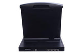 DEXLAN WorkStation LCD 19" Dual-Rail KVM CAT5 VGA/USB +8 Modules