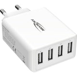 CHARGEUR SECTEUR 1 PORT USB Type-A QC + 1 PORT USB Type-C PD NOIR