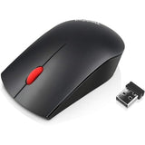 Lenovo ThinkPad Essential Wireless Mouse - Souris - laser - 3 boutons - sans fil - 2.4 GHz - récepteur sans fil USB - ThinkRed