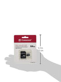TRANSCEND 64Go microSD w/ adapter U1 High Endurance