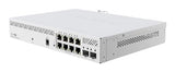 Mikrotik CSS610-8P-2S+IN commutateur réseau Géré Gigabit Ethernet (10/100/1000) Connexion Ethernet, supportant l'alimentation via ce port (PoE) Blanc