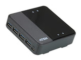 Aten US434 hub 4 ports USB 3.1 Gen1 partagés sur 4 PC/Mac