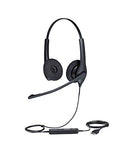 Jabra Biz 1500 Duo USB Casque Avec fil Arceau Bureau/Centre d'appels USB Type-A Noir