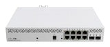 Mikrotik CSS610-8P-2S+IN commutateur réseau Géré Gigabit Ethernet (10/100/1000) Connexion Ethernet, supportant l'alimentation via ce port (PoE) Blanc