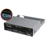 Lecteur de cartes memoire 35 en 1 noir en baie 3,5"