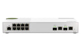 QNAP QSW-M2108-2C 8 port 2.5Gbps 2 port 10Gbps SFP+/ NBASE-T Combo web managed switch