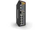 ALLIED Industrial managed PoE+ switch 8 x 10/100/1000TX PoE+ ports and 2 x 100/1000X SFP combo