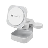 TARGUS Hyper Hyperjuice Qi2 3-in-1 magnetic Charging Stand - White