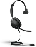 Jabra Evolve2 40, MS Stereo Casque Avec fil Arceau Bureau/Centre d'appels USB Type-A Bluetooth Noir