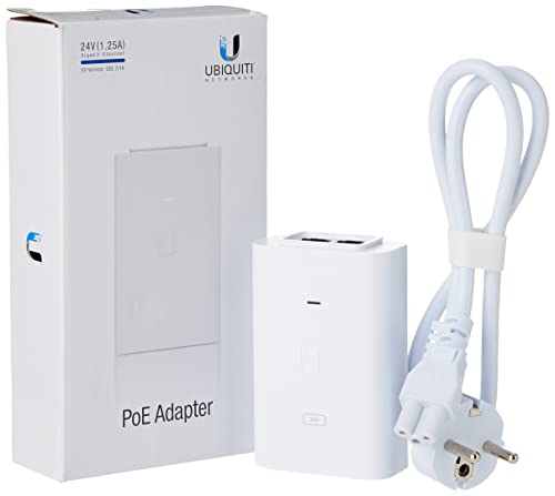 Ubiquiti Networks POE-24-30W-G-WH adaptateur et injecteur PoE Gigabit Ethernet 24 V