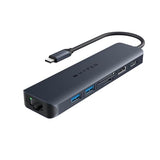 TARGUS HyperDrive EcoSmart Gen.2 Universal USB-C 7-in-1 Hub w 100 W PD Power Pass-thru