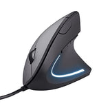 TRUST Souris filaire ergonomique VERTO - Noire