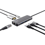 TRUST Adaptateur DALYX USB-C 6 en 1 2 USB-C 2 USB 1 HDMI 1 Ethernet
