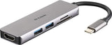 D-LINK USB-C 5-in-1 HDMI SD /microSD card reader