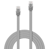 LINDY Flat Patch Cable Grey 2m Without Shielding