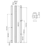 VOGEL S Tube PUC 2720 argent 200 cm