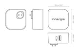 INNERGIE 45H Adaptateur secteur compact 45W - USB-C - 2 Ports Embouts de voyage UE.UK et US inclus