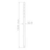 NEOMOUNTS FPMA-CP150 Tube dextension pour support décran au plafond - h 150 cm
