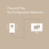 TP-LINK AV1000 Passthrough Powerline KIT Broadcom 1 Gigabit Port