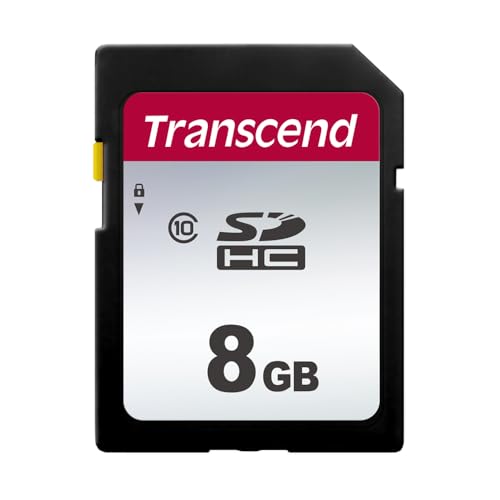 TRANSCEND Carte SDHC TS8GSDC300S Classe 10 8 Go