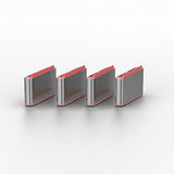 LINDY USB Type C Port Blocker Key - Pack of 4 Blockers Red