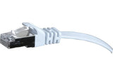 Cordon RJ45 plat catégorie 6 U/FTP snagless blanc - 20 m