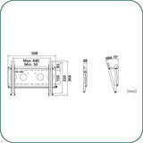 AAVARA Support mural EF4030 inclinable pour écrans 26-52