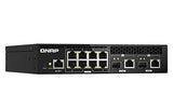 QNAP QSW-M2108R-2C 8x 2.5GbE 2x 10GbE SFP+ NBASE-T Combo web managed switch