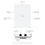 Ubiquiti U7 In-Wall 4300 Mbit/s Blanc Connexion Ethernet, supportant l'alimentation via ce port (PoE)