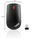 Lenovo ThinkPad Essential Wireless Mouse - Souris - laser - 3 boutons - sans fil - 2.4 GHz - récepteur sans fil USB - ThinkRed