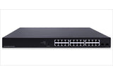 DEXLAN SWITCH Niv.2 24 GIGABIT POE+ 370W & 2 SFP 100/1G