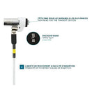 MOBILIS Câble de sécurité Tête Fine avec Verrou à Clé pour Encoche Nano