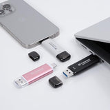 TRANSCEND ESD310P 2To External SSD USB 10Gbps Type C/A Pink