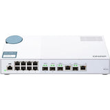 QNAP QSW-M408-2C 8 port 1Gbps 2 port 10G SFP+/ NBASE-T Combo 2 port 10G SFP+ Web Managed Switch