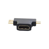 Adaptateur mini et micro hdmi male vers hdmi femelle