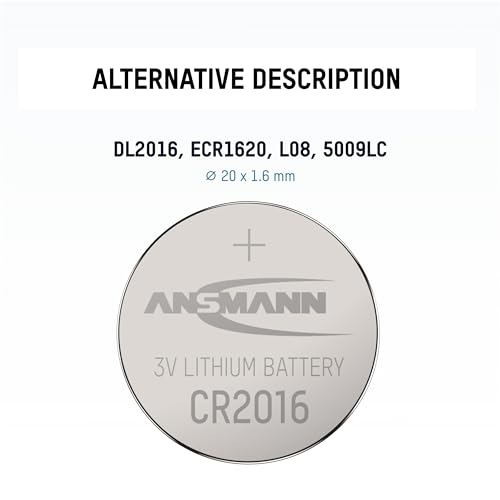 ANSMANN Piles lithium 5020082 CR2016 blister de 1