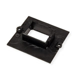 BACHMANN Plastron vide 1 embase keystone (RJ45, USB, HDMI)