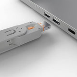 LINDY Clé USB et 4 bloqueurs de ports USB Orange