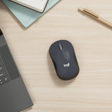 LOGITECH M220 Silent Mouse optical 3 buttons wireless 2.4 GHz USB wireless receiver charcoal