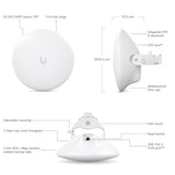 Ubiquiti WAVE-NANO Networks UISP Wave Nano Émetteur réseau Blanc 10, 100, 1000 Mbit/s